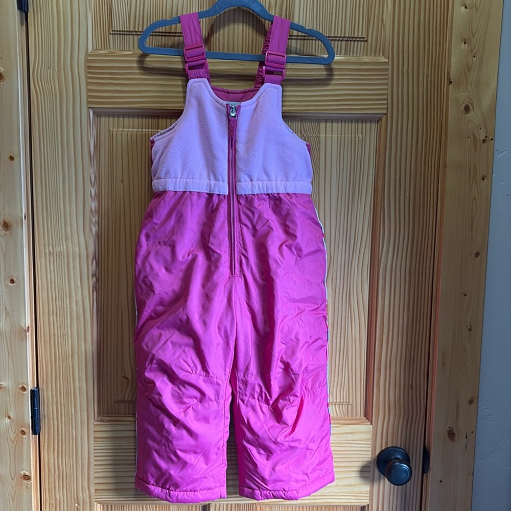 ZeroXposur, girls 3T, pink snow overalls.